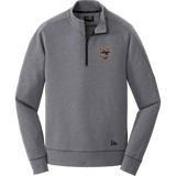 Biggby Bombers New Era Tri-Blend Fleece 1/4-Zip Pullover